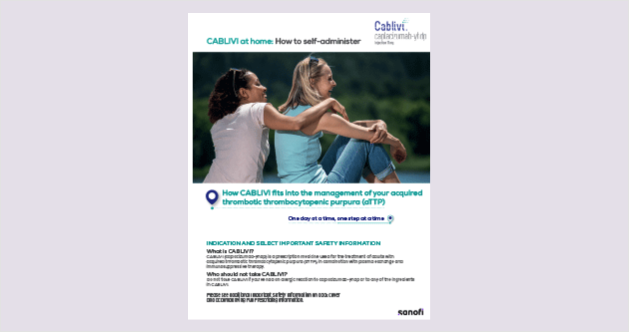 Thumbnail for CABLIVI (caplacizumab-yhdp) Administration Training Guide